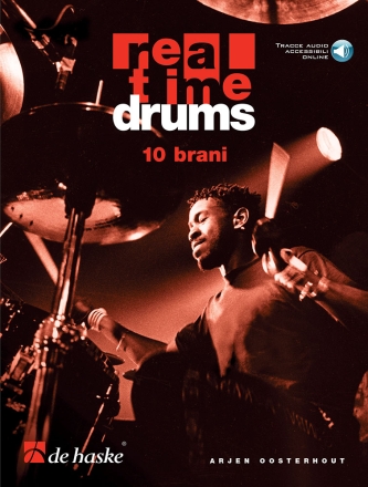 Real Time Drums - 10 brani (IT) Schlagzeug Buch + Online-Audio