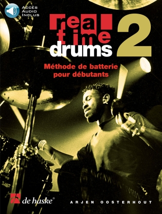 Real Time Drums 2 (F) Schlagzeug Buch + Online-Audio