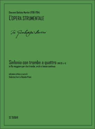 Sinfonia Con Trombe A Quattro (Hh.32 N. 4) 2 Trumpets, Strings and Basso Continuo Partitur