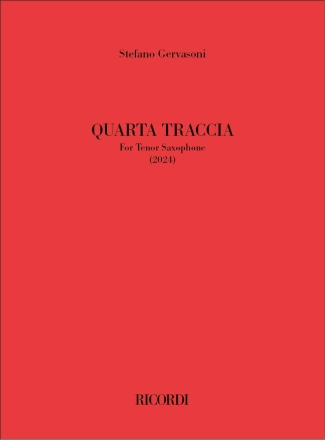 Quarta traccia Tenorsaxophon Buch