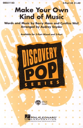 Make Your Own Kind of Music 2-Part Choir Chorpartitur