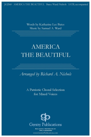 America the Beautiful SATB Chorpartitur