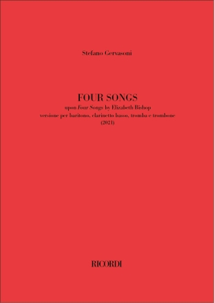 Four Songs Ensemble Partitur + Stimmen