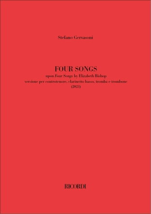 Four Songs Voice and Ensemble Partitur + Stimmen