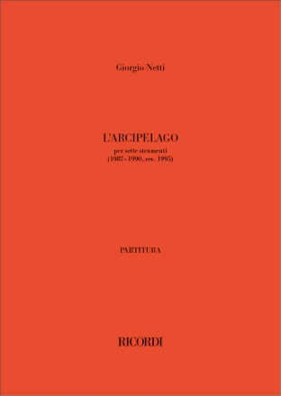 L'arcipelago Ensemble Partitur