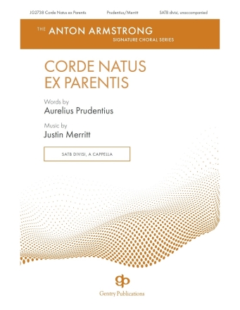 Corde Natus Ex Parentis SATB a Cappella Chorpartitur