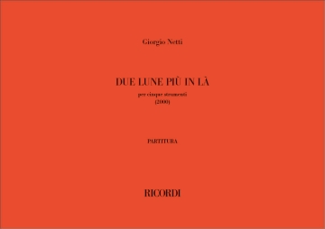 Due lune pi� in l� Ensemble Partitur