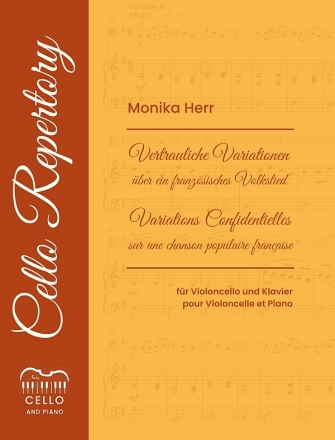Vertrauliche Variationen �ber ein franz�sisches Volkslied f�r Klavier und Violoncello
