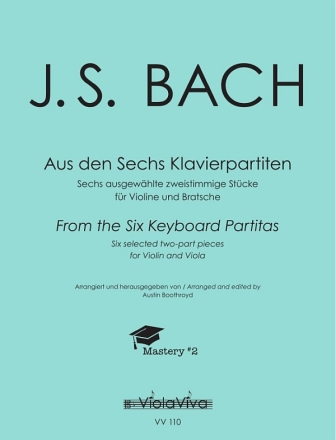 Aus den Sechs Klavierpartiten f�r Violine und Bratsche 2 Spielparturen