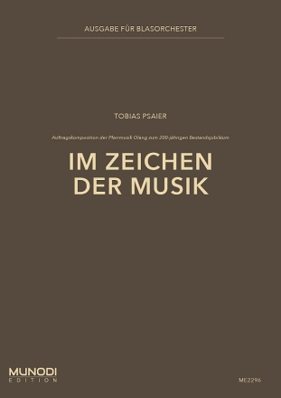 Im Zeichen der Musik (Konzertmarsch) f�r Blasorchester Partitur und Stimmen