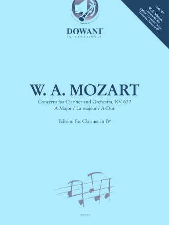 Concerto for Clarinet and Orchestra, KV 622 Orchestra and Clarinet Buch + Online-Audio
