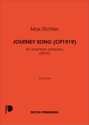 Journey song (CP1919) Chamber Ochestra Partitur