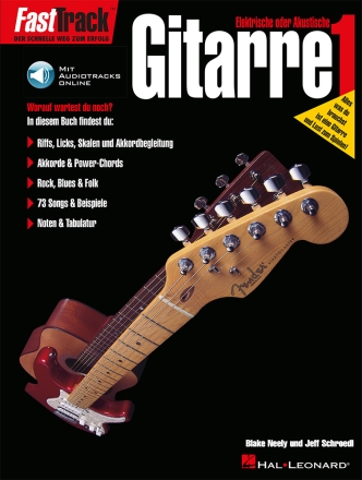 FastTrack - Gitarre 1 (D) Gitarre Buch + Online-Audio