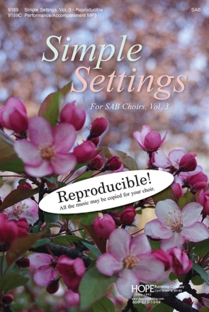 Simple Settings for SAB Choirs, Vol. 3 SAB Partitur