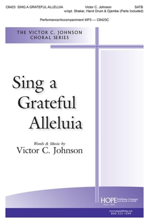 Sing a Grateful Alleluia SATB and Percussion Chorpartitur