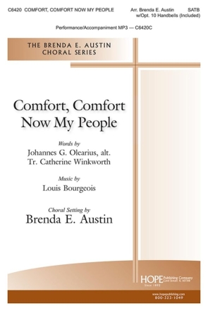 Comfort, Comfort Now My People SATB and Handbells Chorpartitur