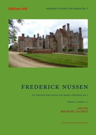 Six Sonatas 1 op. 1/1 Band 1 Violine und Basso continuo Partitur und Stimme