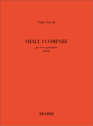 Shall I compare Voice and Piano Buch