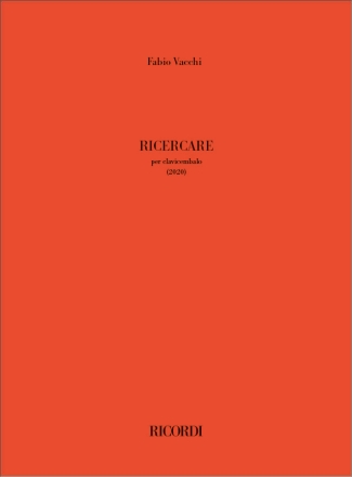 Ricercare Harpsichord Buch