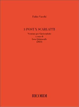 3 post x Scarlatti Harpsichord Buch