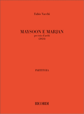 Maysoon e Marjan Streichtrio Partitur + Stimmen