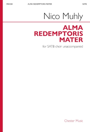 Alma Redemptoris Mater SATB a Cappella Chorpartitur