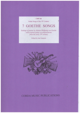 7 Goethe Songs for voice and guitar (dt) 2 scores