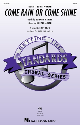 Come Rain or Come Shine SATB Chorpartitur