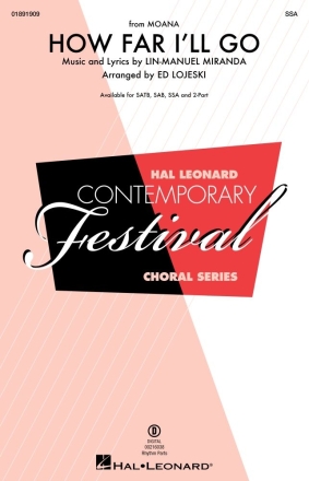 How Far I'll Go SSA Chorpartitur