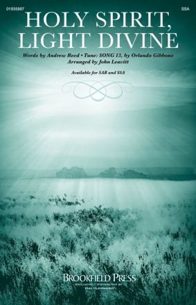 Holy Spirit, Light Divine SSA Chorpartitur