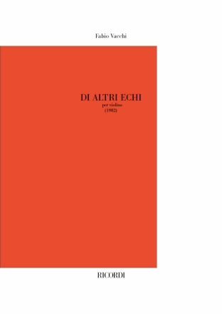 Di altri echi Violine Partitur