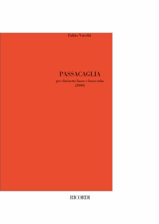 Passacaglia Clarinet and Tuba Partitur