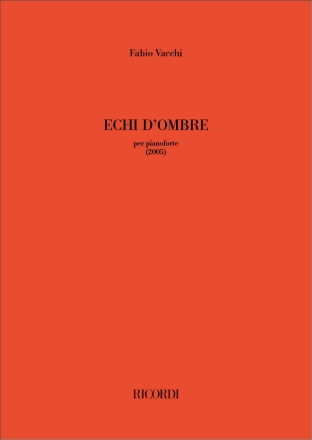 Echi d'ombre Klavier Partitur