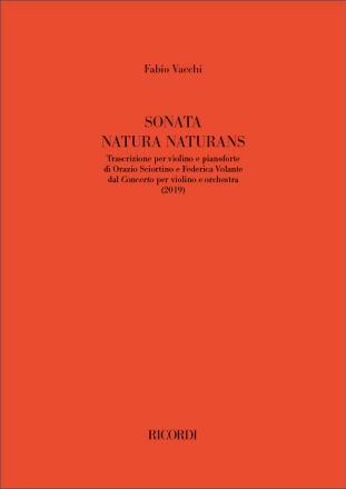 Sonata natura naturans Violine und Klavier Buch + Einzelstimme(n)