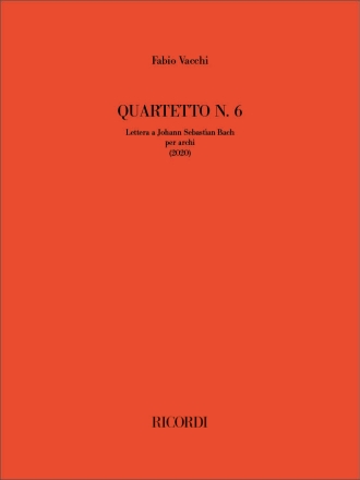Quartetto n. 6 Streichquartett Partitur + Stimmen