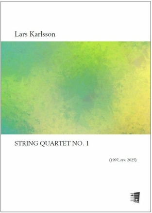String quartet No. 1 Streichquartett Partitur und Stimmen