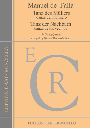 Tanz des M�llers (danza del molinero) und Tanz der Nachbarn for string quartet parts