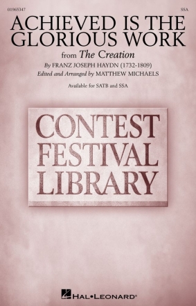 Achieved Is the Glorious Work SSA Chorpartitur