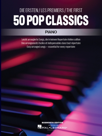 Die ersten 50 Pop Classics / Piano Klavier Buch