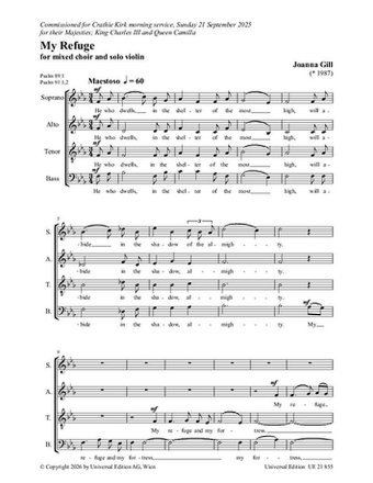 My Refuge gemischten Chor a cappella Chorpartitur