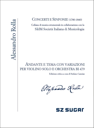 Andante e Tema con Variazioni BI479 Orchestra and Violin Solo Partitur