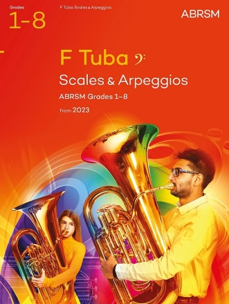 Scales And Arpeggios  Grades 1-8 from 2023  for f tuba in bass clef
