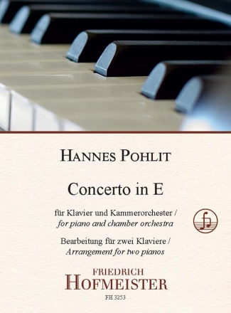 Concerto in E f�r Klavier und Kammerorchester Bearbeitung f�r 2 Klaviere (Partitur)