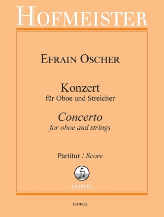Konzert f�r Oboe und Streicher Partitur