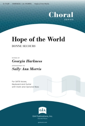 Hope of the World SATB and Ensemble Chorpartitur