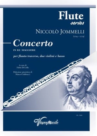 Concerto in Re Maggiore Flute, 2 Violins and Basso Continuo Partitur + Stimmen