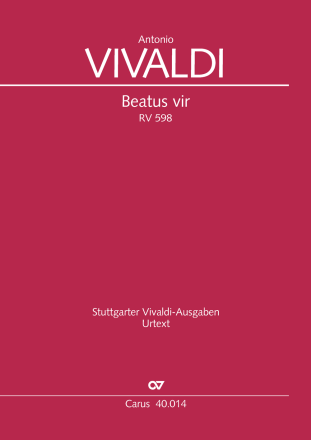 Beatus vir Soli SSA, Coro SATB, 2 Vl, Va, Bc Dirigierpartitur