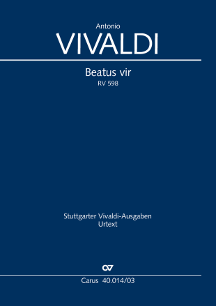 Beatus vir Soli SSA, Coro SATB, 2 Vl, Va, Bc Klavierauszug