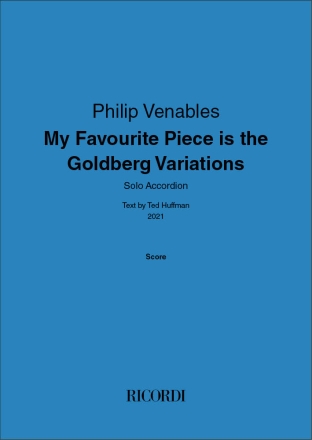 My Favourite Piece is the Goldberg Variations Akkordeon Partitur