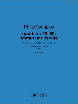 numbers 76-80: tristan und isolde SATB and String Quartet Buch
